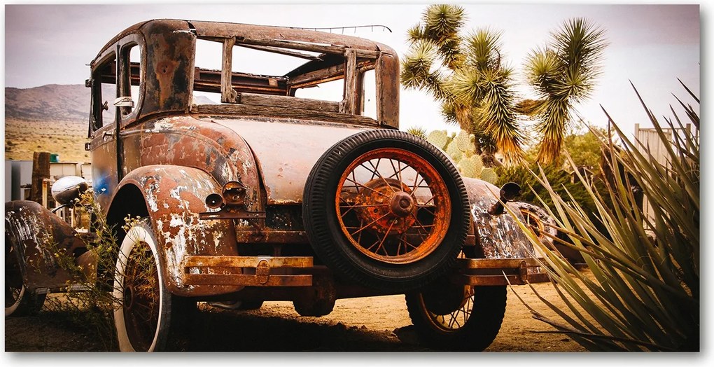 Fotó kép edzett üveg autó roncs 140x70