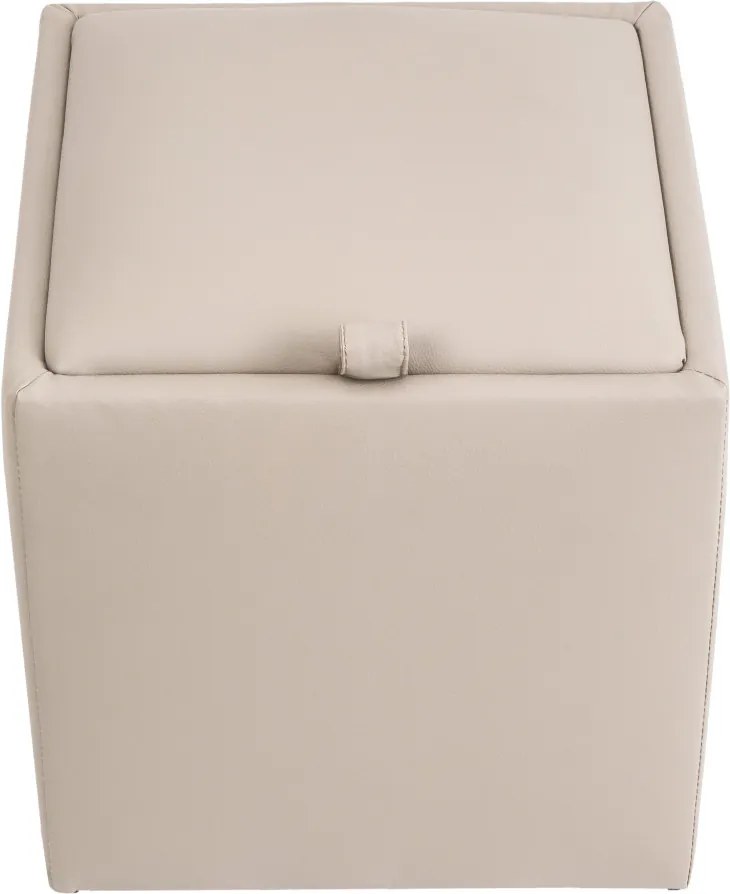Box puff - POLY műbőr - krém R