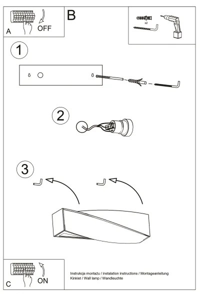 Brilagi -  LED fali lámpa KERRY 1xE27/7,5W/230V kerámia/fehér