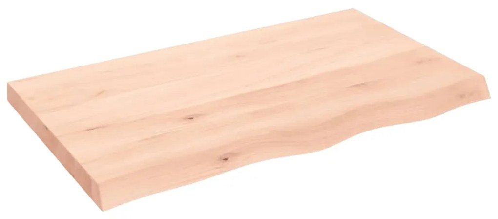 kezeletlen tömör tölgyfa fali polc 100x60x(2-6) cm