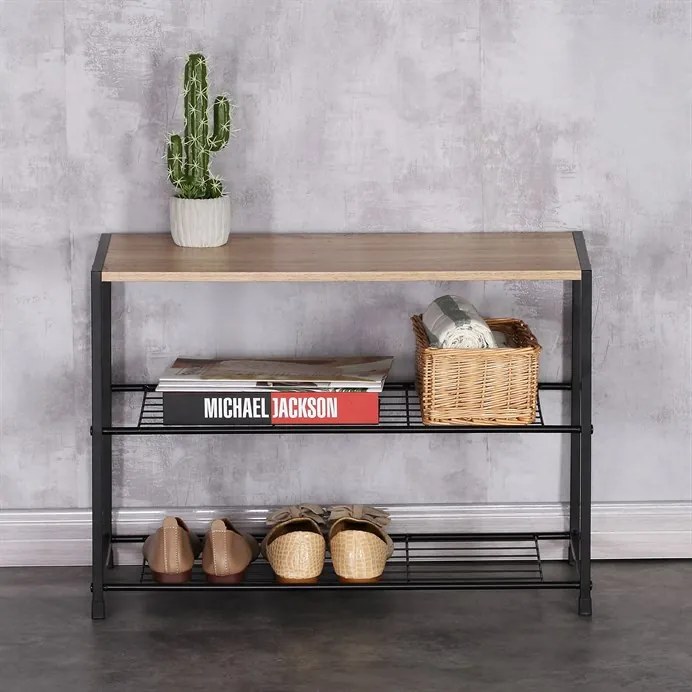 Botník, mdf, hnědá, GD-413 OAK