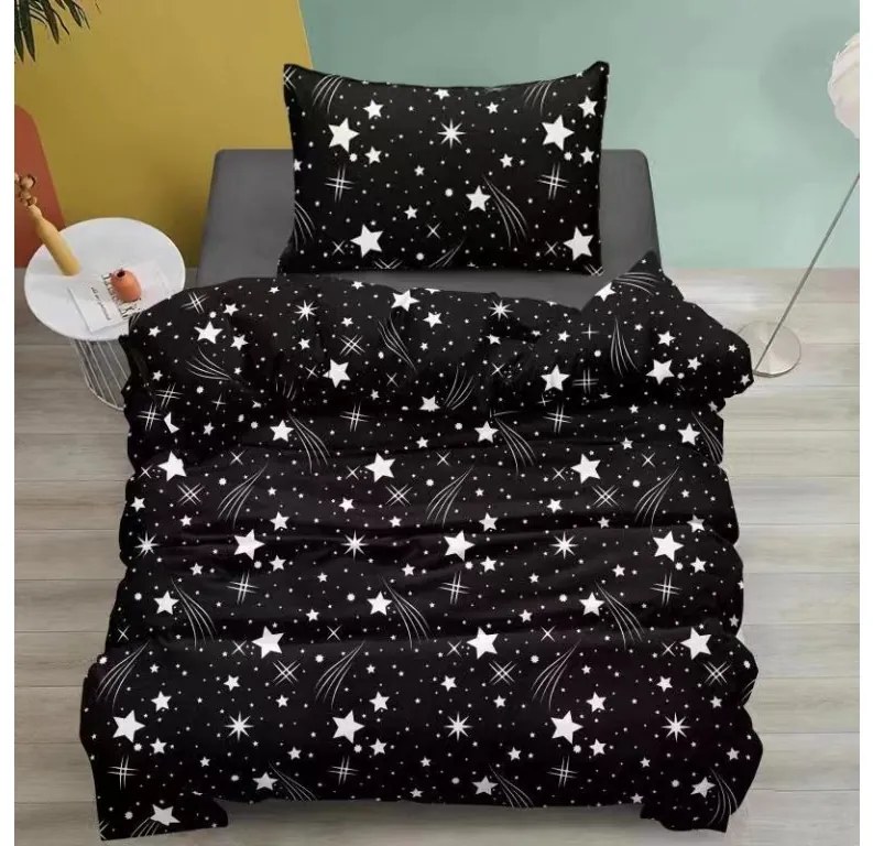 NIGHT SKY fekete mikroszálas ágyneműhuzat Ágyneműhuzat mérete: 70 x 90 cm | 140 x 200 cm