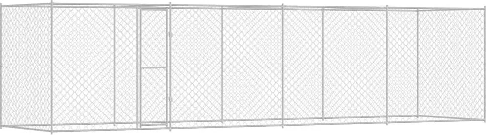 vidaXL Kutyaketrec Ezüst 800 x 200 x 200 cm Horganyzott acél