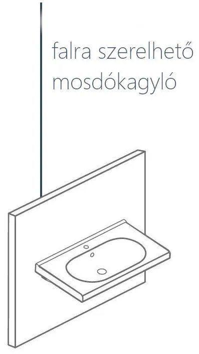 CeraStyle BELLA - szabadon álló - porcelán mosdókagyló 45 x 35 cm