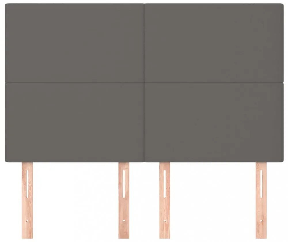 szürke műbőr fejtámla 144x5x118/128 cm