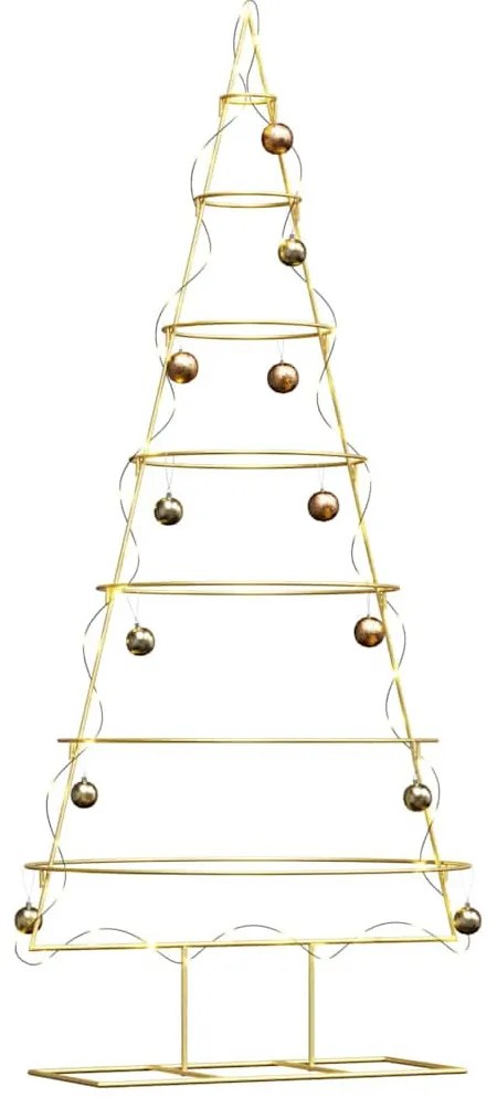 Fém karácsonyfa állvánnyal Arany 180 cm Porszórt Acél