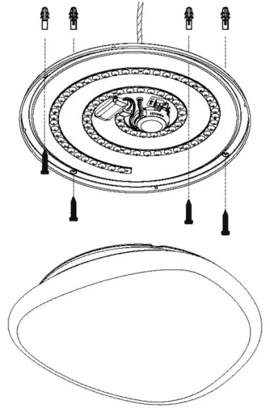Eglo 98228 - LED dimmelhető mennyezeti lámpatest SILERAS-A LED/36W/230V, átm. 60 cm + távirányító