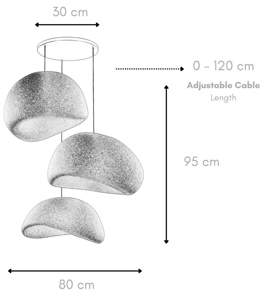 Függőlámpa - Wabi Sabi Kanso Beams - Fehér
