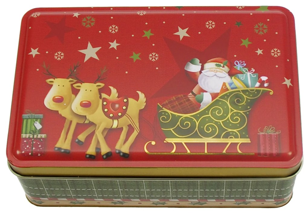 Karácsonyi konyhai fémdoboz 155x100x57 mm Christmas Magic