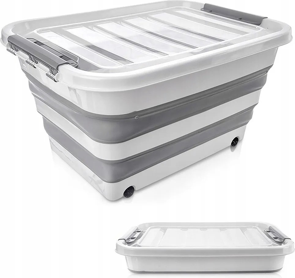 Tároló Doboz Kerekeken Összecsukható Rendszerező Doboz Kemp