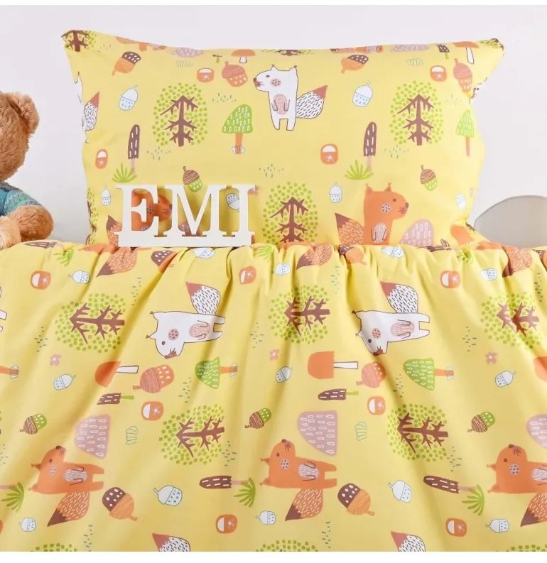 EMI mókusos gyerek ágyneműhuzat, Párna 50x70