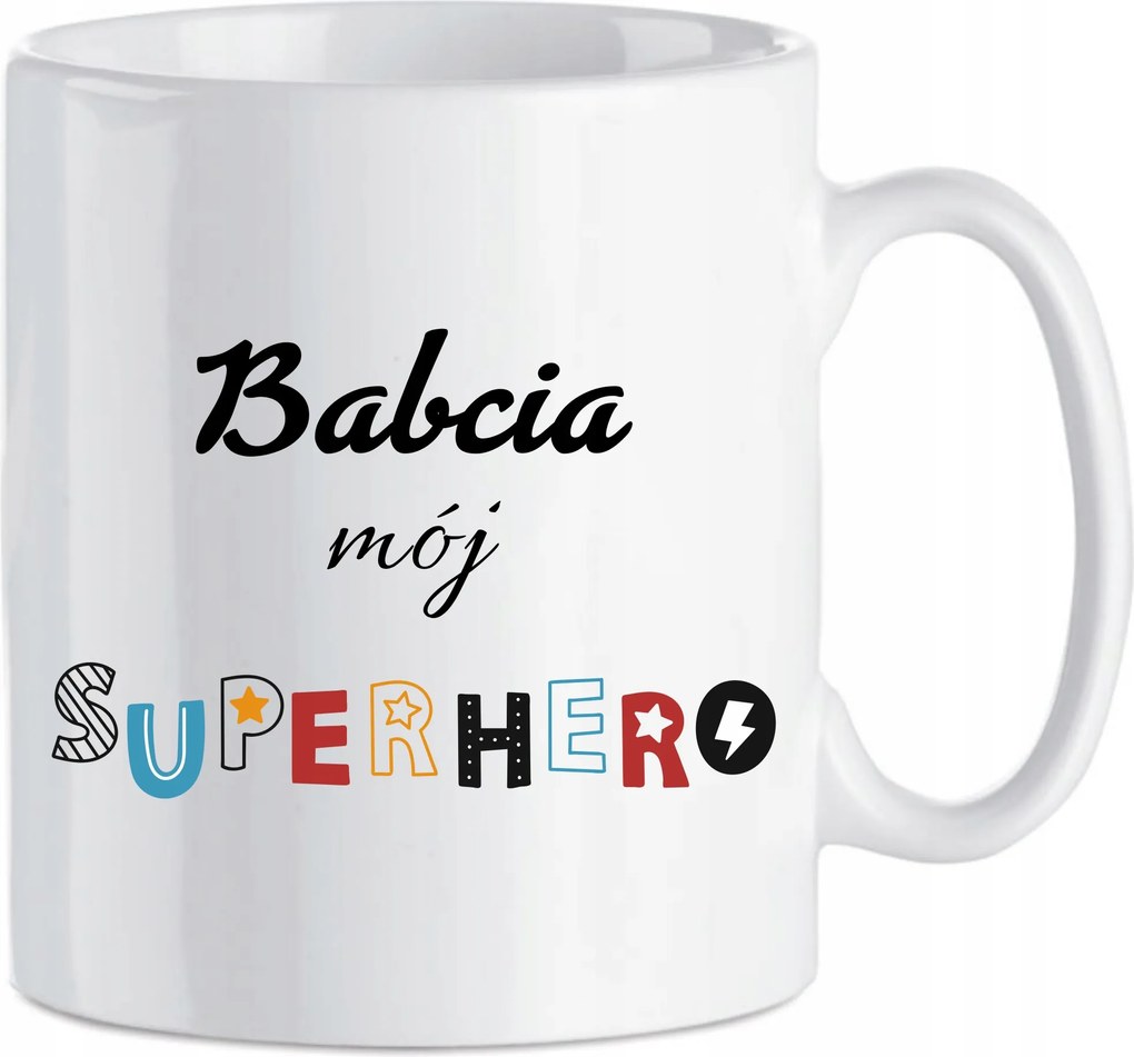 Kerámia bögre Ajándék Nagyinak Nagymama szuperhős nagymama napja