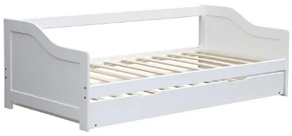 Akció Fehér gyerekágy kihúzható ággyal INTRO 90 x 200 cm II. osztály