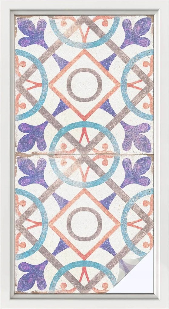 Furnér Ablakfólia Szélvédőre Adatvédelem Színes mozaikok 50x100