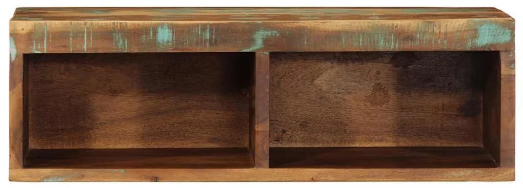 tömör újrahasznosított falra szerelhető TV-szekrény 60x30x19 cm