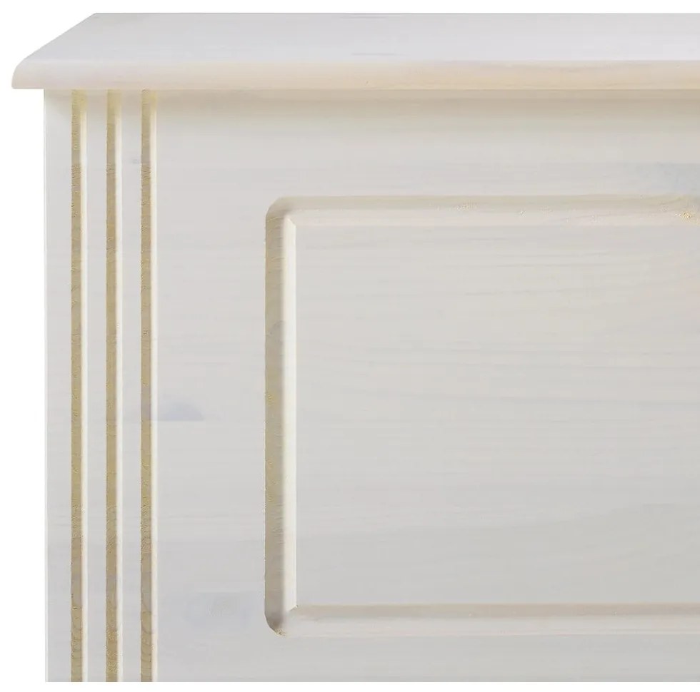 Fehér borovi fenyő tárolóláda 80x45 cm Anita – Støraa