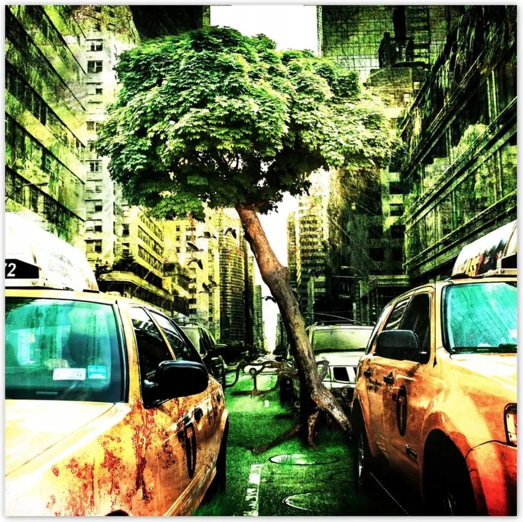 Poszterek 30x30 Zöld New York