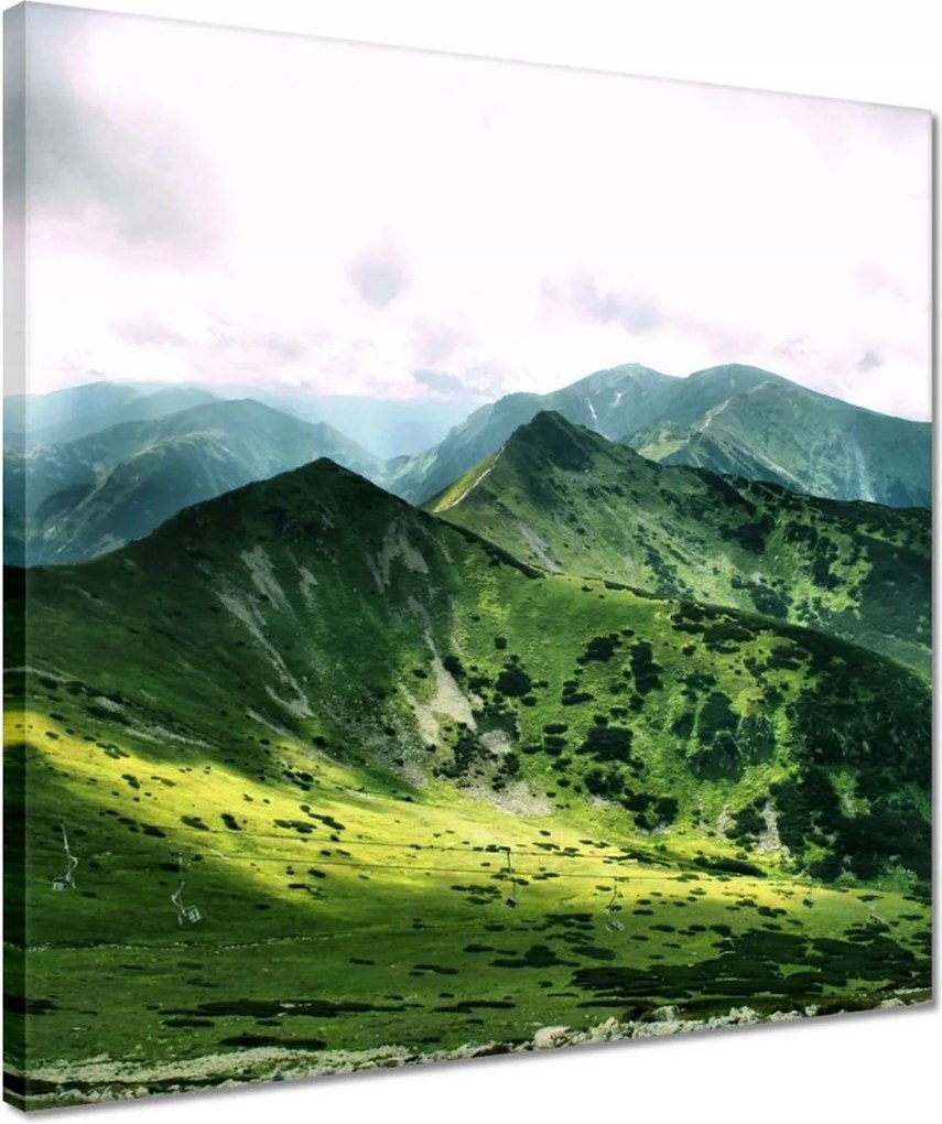Vászonkép 40x40 Tátra Lengyel hegyek Kilátás