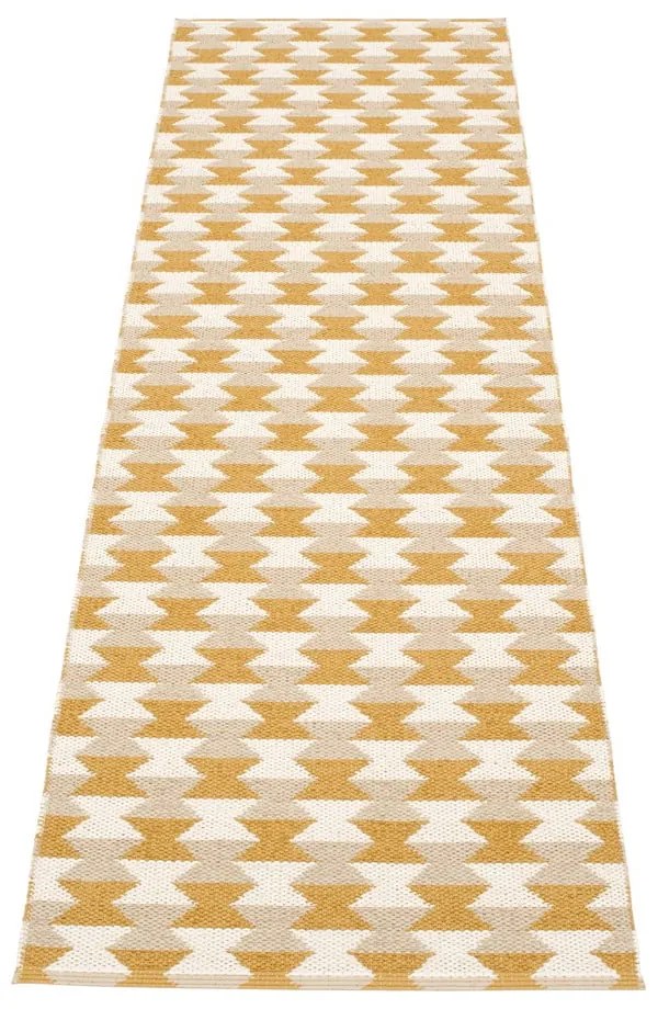 Okkersárga kültéri-beltéri futószőnyeg 70x250 cm Dana Ochre – Pappelina