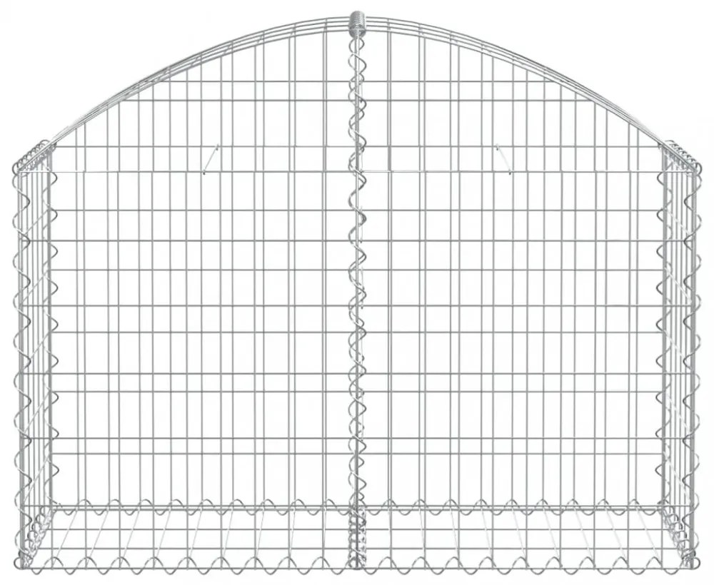 íves horganyzott vas gabion kosár 100x30x60/80 cm