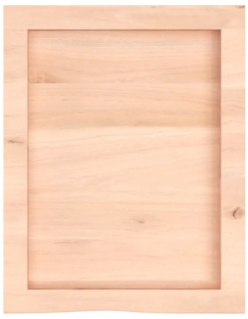 kezeletlen tömör fa fürdőszobai pult 40x50x(2-4) cm