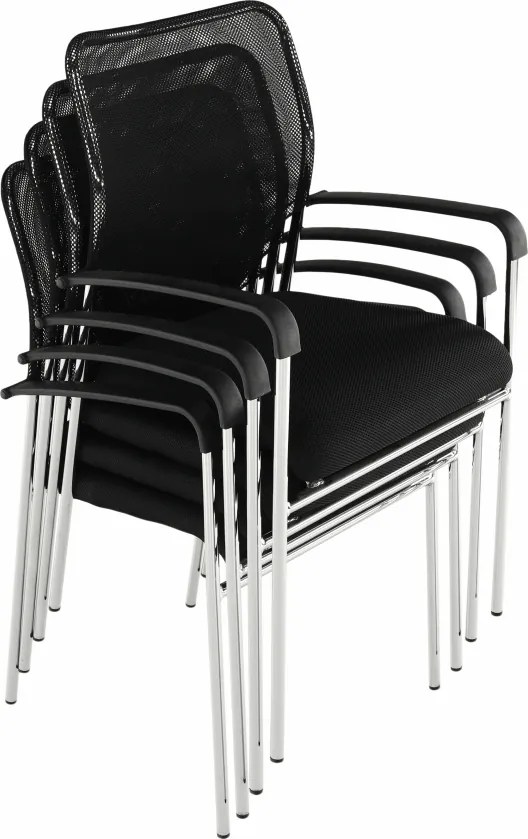 Szék tárgyalóterembe, fekete, UMUT