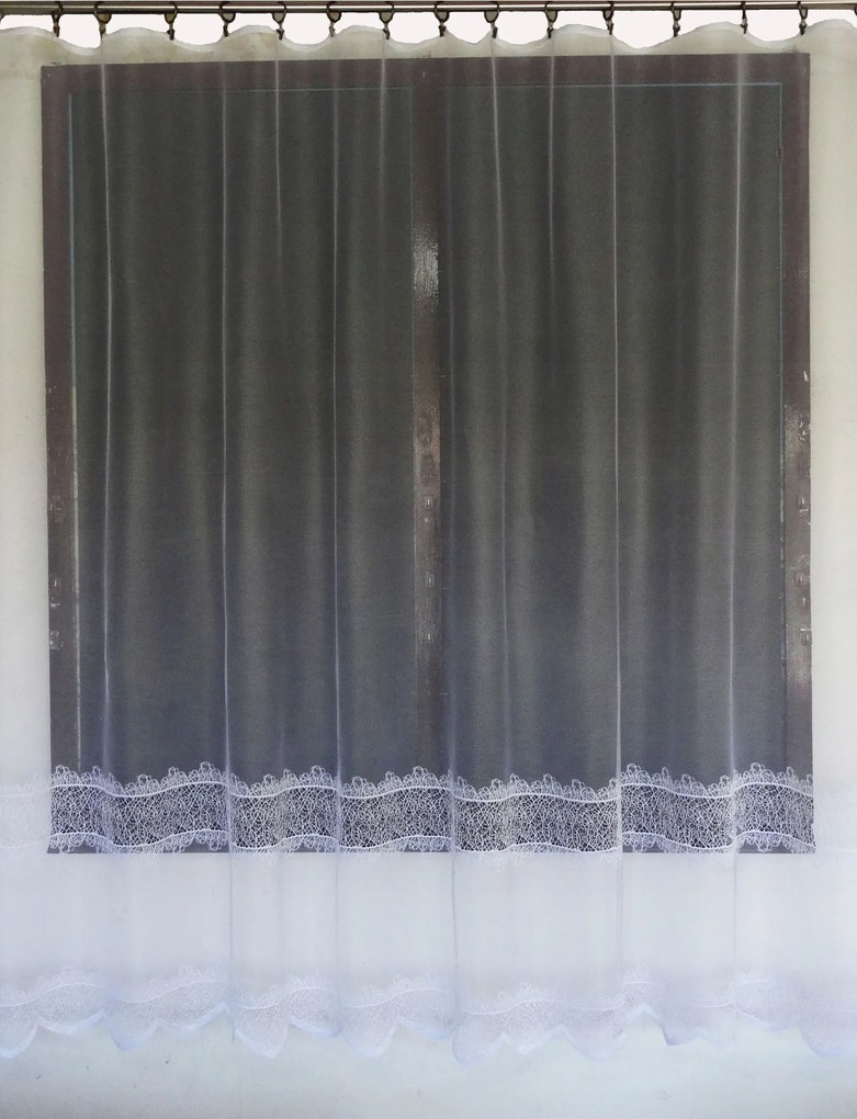 Mg Függöny 618/238 Fehér 400X160cm Kész Szalaggal M