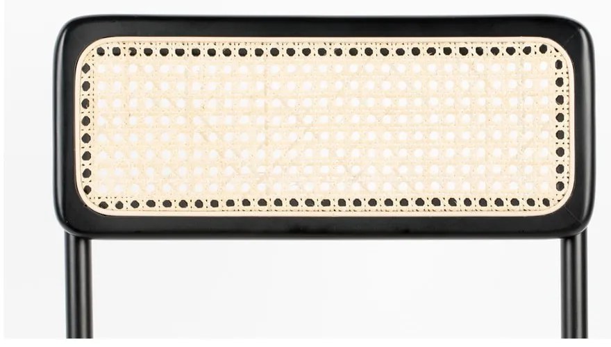 Fekete rattan bárszék szett 2 db-os 106 cm Jort - Zuiver