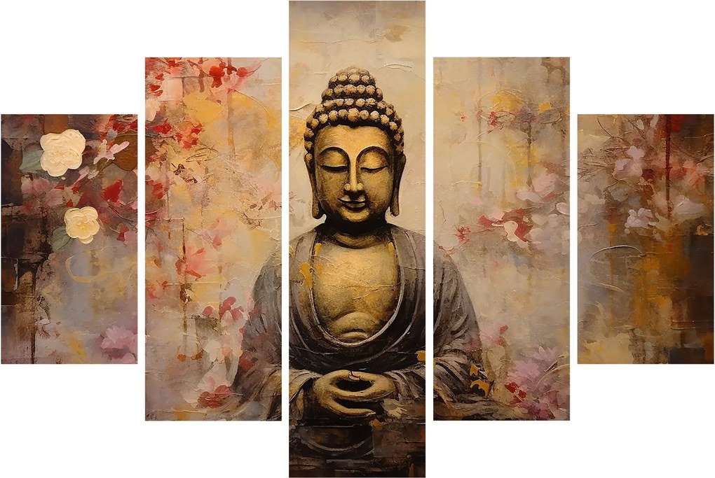 Kép - Buddha, festészet (150x105 cm)