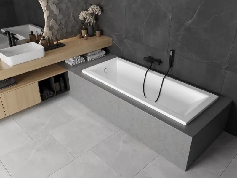 Mexen Cubik téglalap alakú kád 150 x 70 cm, fehér - 55031507000