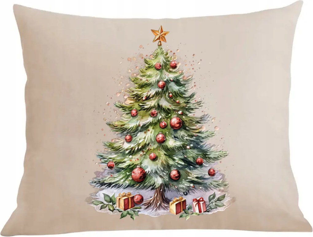 Karácsonyi párna párnahuzat Gyönyörű karácsonyfa csillag Ajándékok