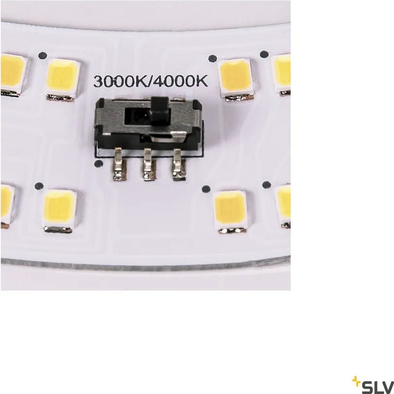 SLV LIPSY 1002940 Süllyesztett mennyezeti lámpa 1x18W/LED 3000/4000K 2300LM IP44
