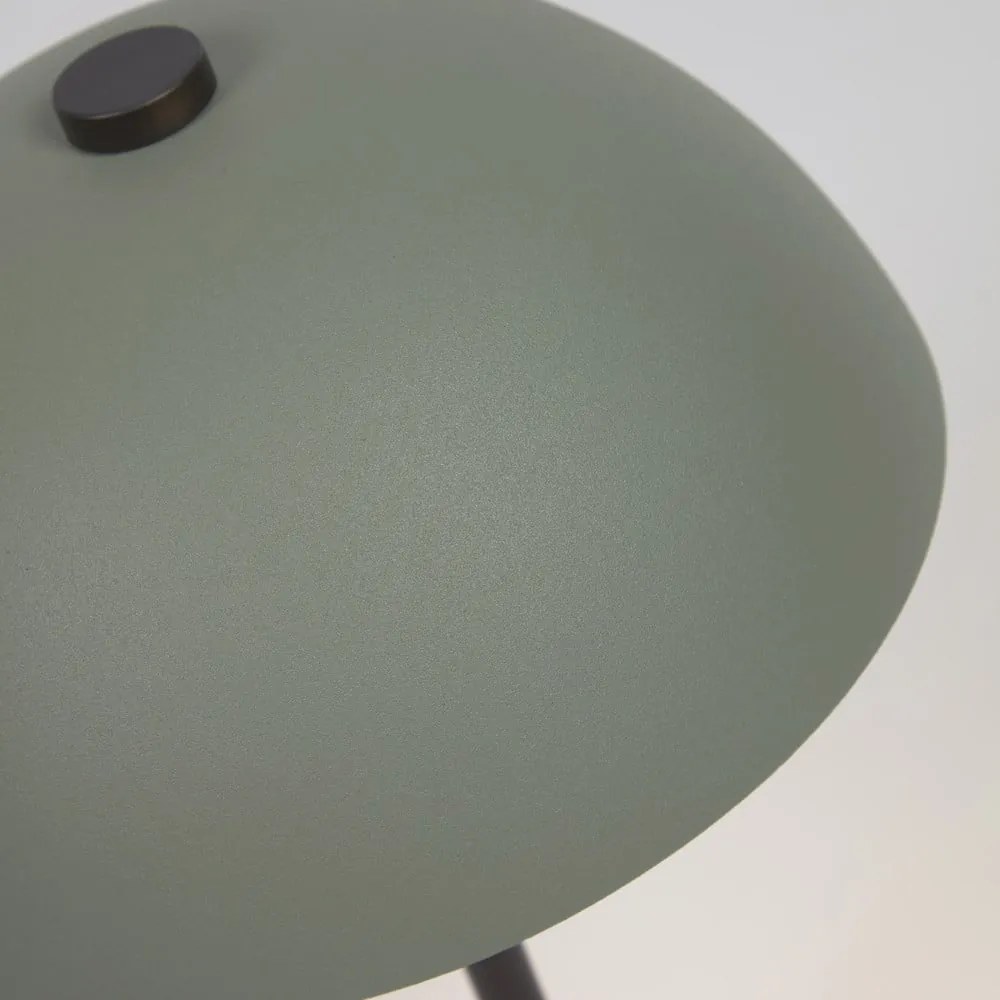 Zöld asztali lámpa fém búrával (magasság 33 cm) Aleyla – Kave Home