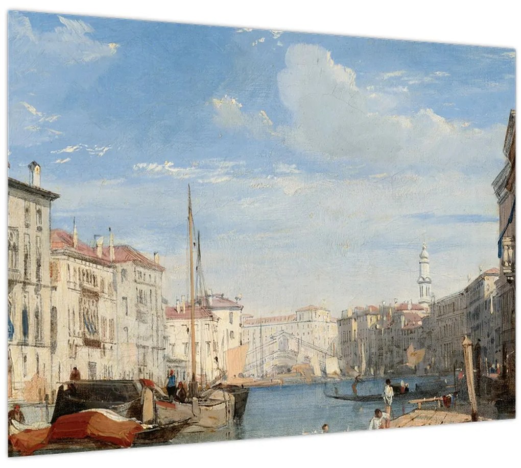 Üveg kép - Richard Parkes Bonington, The Grand Canal, reprodukciók (70x50 cm)