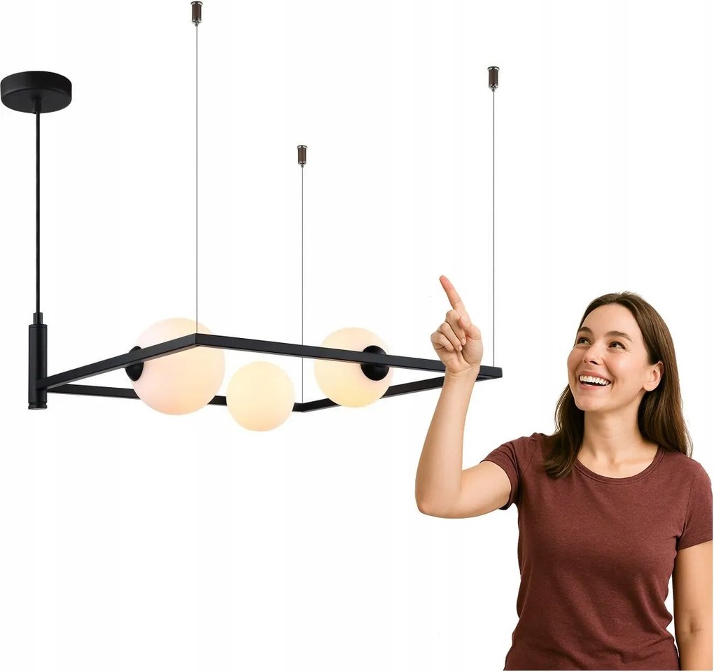 Gareth függőlámpa MDM-3975/3 Bk Italux