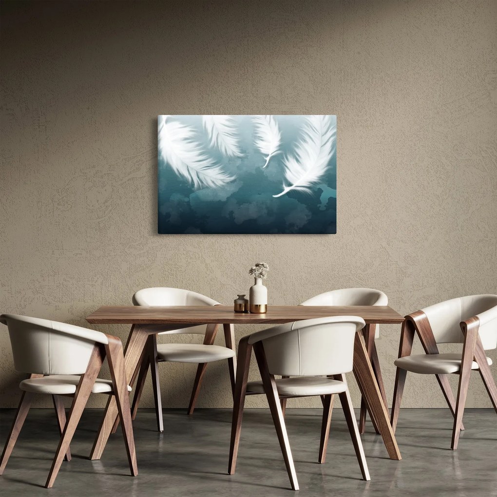 Kép - Fehér toll (90x60 cm)