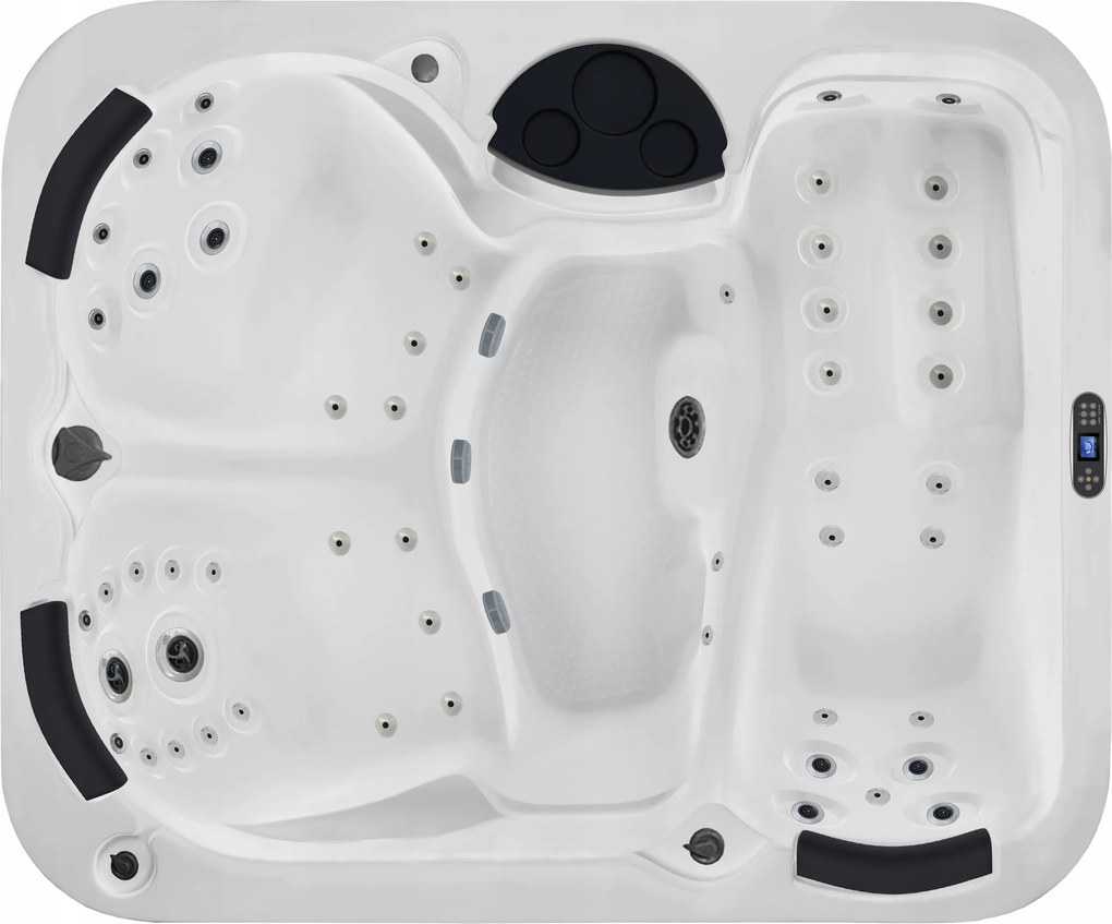 Kis kerti jakuzzi 197x165 3 férőhely 6 szín termofedél egész évben