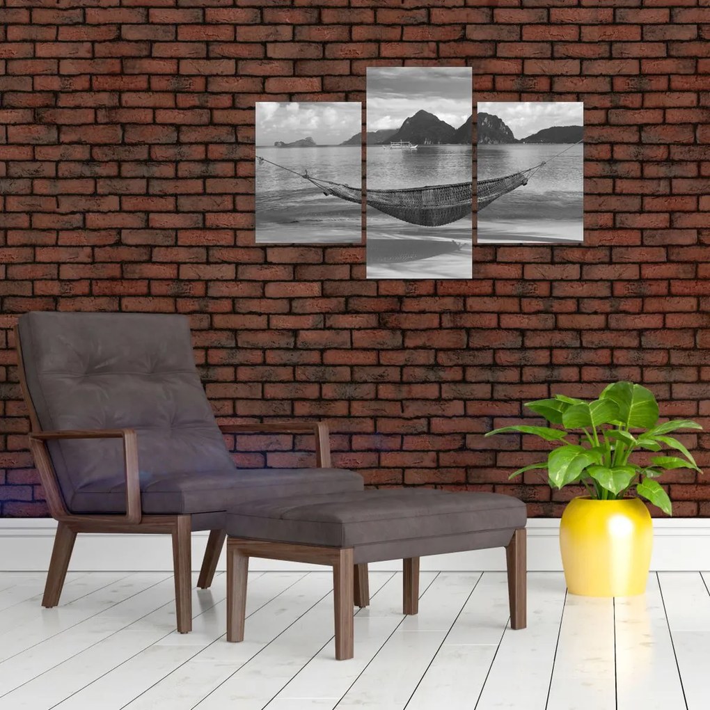 Kép - Hálóágy a tengerparton (90x60 cm)