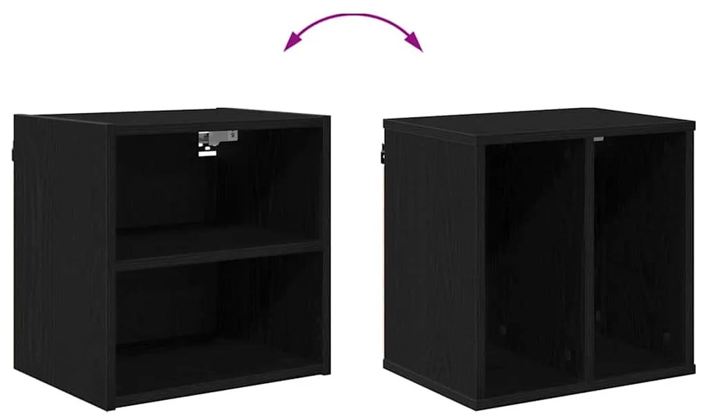 Függő szekrény Riga Fekete tölgy 40 x 29,5 x 40 cm Faanyag