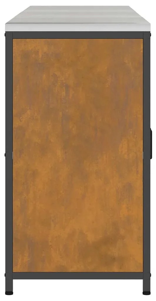 Konyhai Tároló Készlet polcokkal 3 pcs Rozsdás 180 x 50 x 92 cm