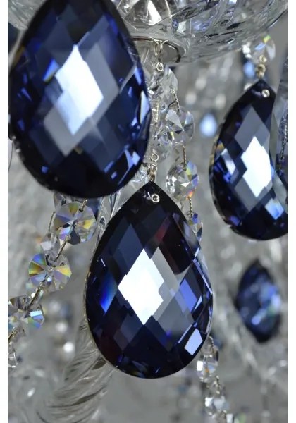 Wranovsky JWZ166182231 - Kristály csillár láncon OCEAN 18xE14/40W/230V