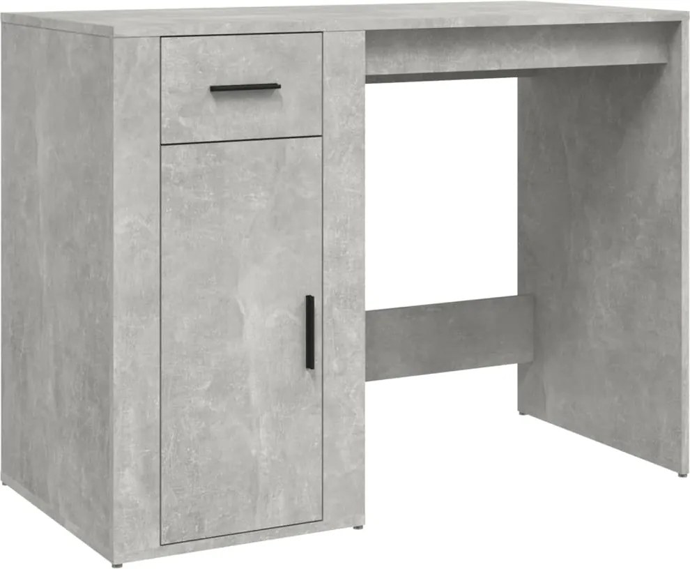 vidaXL betonszürke szerelt fa íróasztal 100x49x75 cm