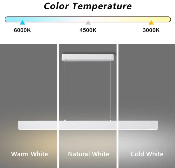 Brilagi - LED Dimmelhető Lámpa SLEEKLINE SMART LED/40W/230V Wi-Fi Tuya Fehér+TA