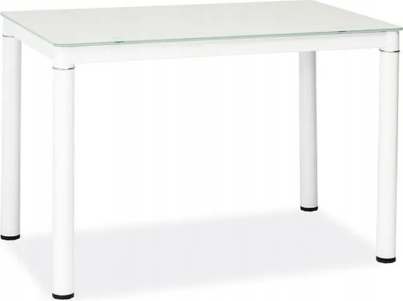 Üveg asztal fehér loft étkezőbe, nappaliba, konyhába modern Galant XX
