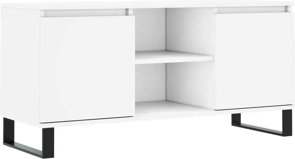 vidaXL fehér szerelt fa TV-szekrény 104 x 35 x 50 cm