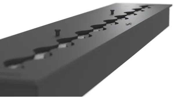 InFire - Beépített BIO kandalló 7,5x120 cm 7kW fekete