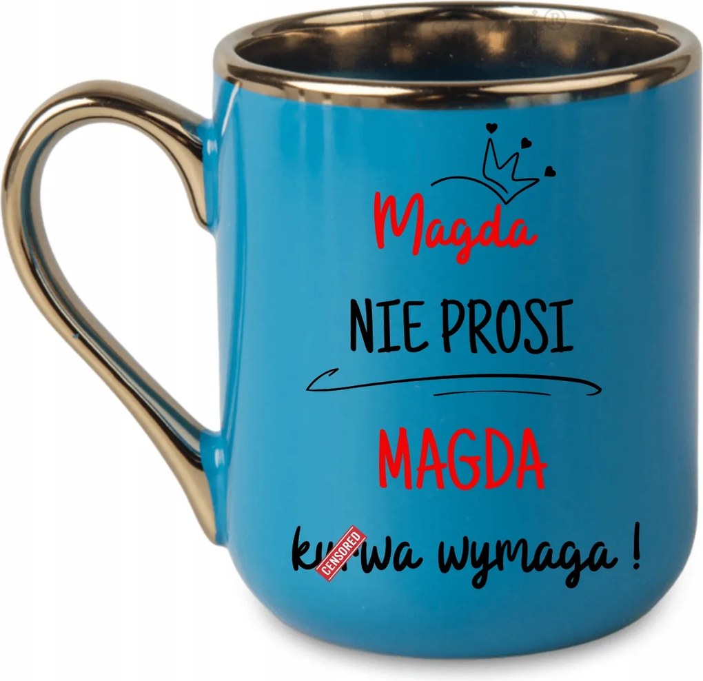 Elegáns bögre Magda nem kér Magda igényel Vita 330 Kék