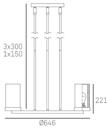 COSMOLIGHT P06998CH MIAMI Modern Csillár Fehér, Króm, Átlátszó E27 IP20
