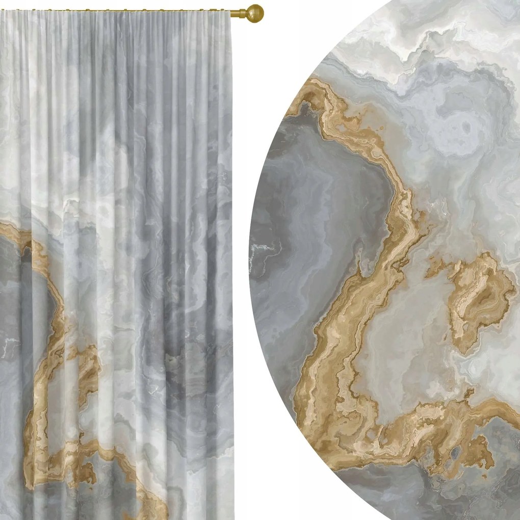 Kész Függöny Béka Szalag 140X230 Függöny Nappali Szoba Márvány 120