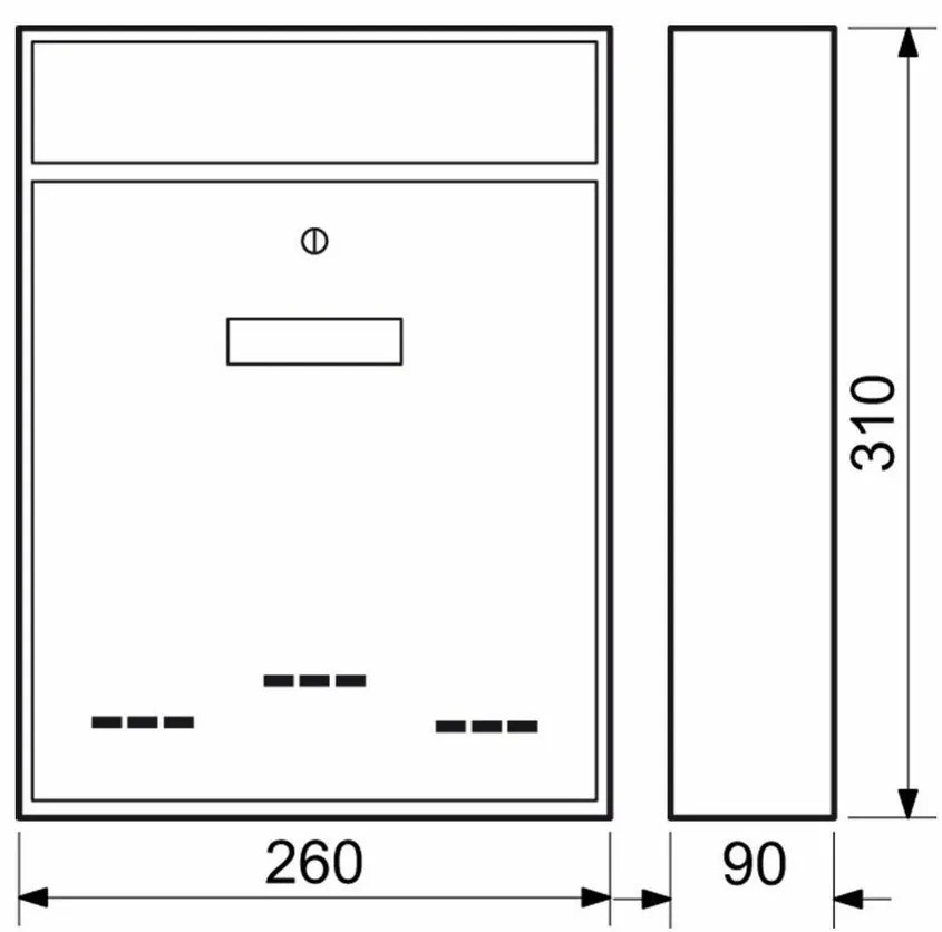 Acél postaláda BK.20.D.S